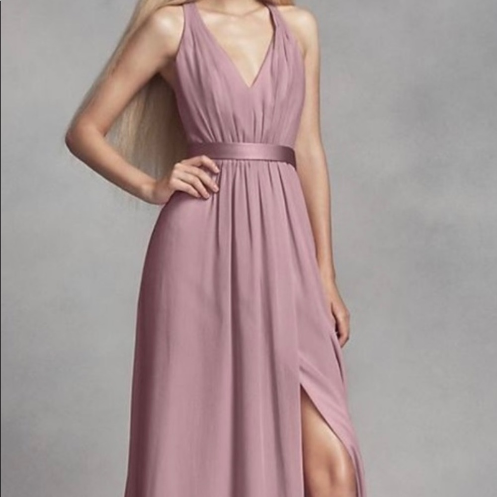 Vera Wang White VW360310 Bridesmaid Dress Size 6 in Quartz- blush pink color 💕